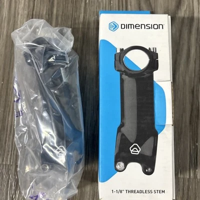 Dimension 26.0 Stem Lenght 110mm Clamp 17 Deg 1 1/8 Black Aluminum #V4 - Image 1 of 3