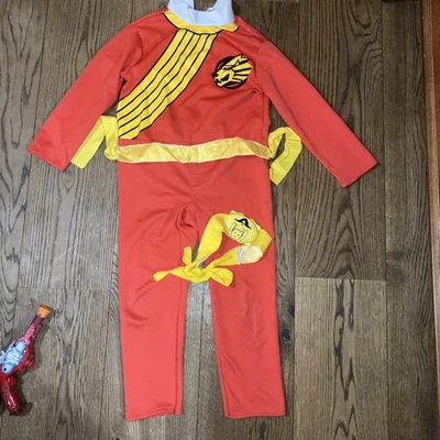 True Vintage Power Rangers Fancy Dress Costume Red 6-7-8 Years Belt wildforce  - Image 1 of 4