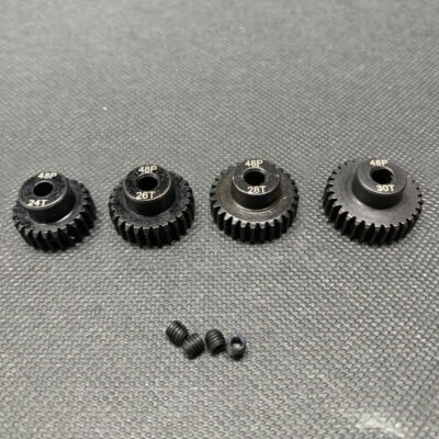 48 Pitch 48P Pinion Gear Set 24T 26T 28T 30T Fits 1/10 RC Car Truck Spur Gear ## - Image 1 of 4