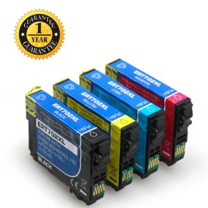4pk 702XL T702XL Ink Cartridge for Epson 702 Workforce WF-3720 WF-3733 WF-3730 - Picture 1 of 7