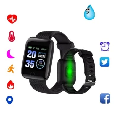 Bluetooth Smart Watch Fitness Tracker Heart Rate Blood Pressure Monitor Sport UK - Image 1 of 4