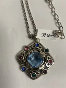 Brighton Elora Gems Mullticolor Crystal Stone Necklace Retails For $98 NWT - Picture 1 of 3