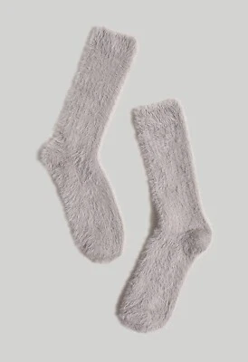 Madewell Pantalón Tejido Difuso Calcetines Gris Anochecer Talla Única Nuevo Con Etiquetas Foto 1 de 4