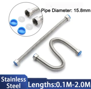 Brauseschlauch 0,1 m - 2 m Edelstahl 304 Dusche Bad Rohr 16 bar - Bild 1 von 10