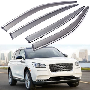 1Set Window Vent Visor Wind Deflector Rain Guards for 2020-2025 Lincoln Corsair - Picture 1 of 8