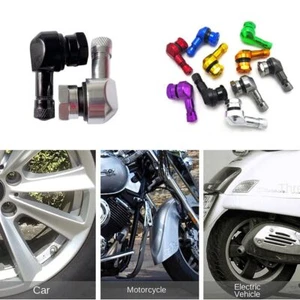 Aluminum Alloy Valve Motorcycle Rim 90° Tire Accessory For Rim Wheel Parts - Picture 1 of 15