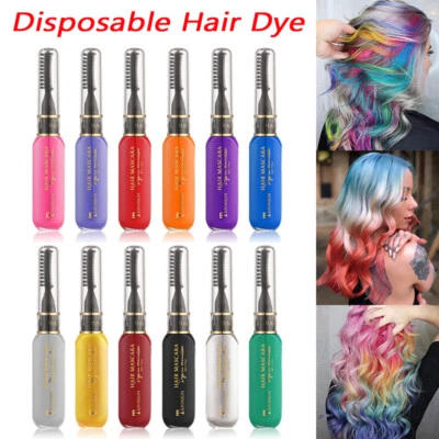 TEAYASON Temporary Hair Colour Dye Hair Chalk Fun Party Mascara - Choose Colour