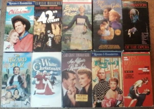Lot of 10 CLASSIC FILM VHS Tapes - White Christmas  The King and I  Oklahoma! + - Picture 1 of 1
