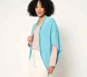 Barefoot Dreams Cozy Chic Ultra Lte Pontelle Cocoon Cardigan - Poolside - L/XL - A683838 - Bild 1 von 3