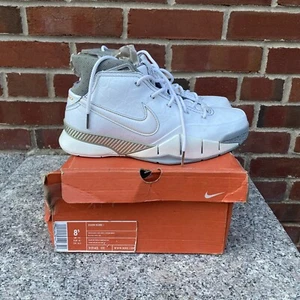 Vintage Nike Zoom Kobe 1 White Shark Size 8.5 Deadstock Collectible - Picture 1 of 13