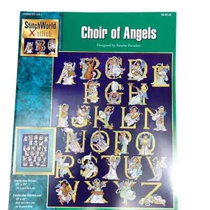 Cross Stitch Angel Alphabet Designs Choir of Angels by Sandra Paradise - Picture 1 of 4