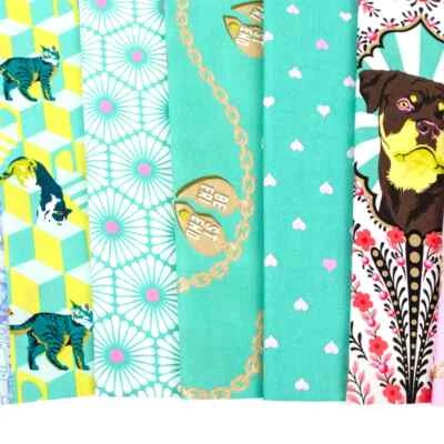 TULA PINK BESTIES 1/2 mtr Bundle - FULL COLLECTION, NEW - image 1 of 4