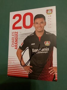 Bayer Leverkusen, C. Aranguiz, tarjeta de autógrafo, fútbol - Imagen 1 de 2