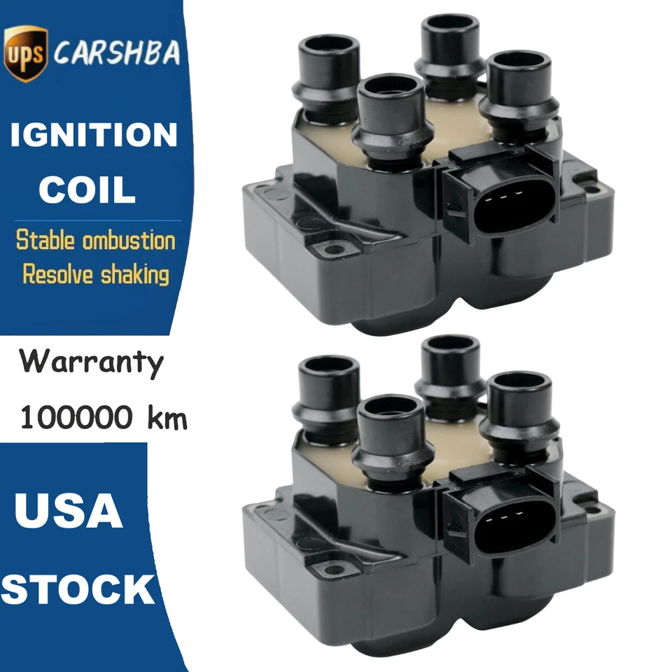 2-Ignition Coil For Ford Ranger F150 Expedition Lincoln Mercury  2.3L 2.5L FD487 - Imagem 1 de 4