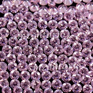 Natural Pink Sapphire Certified 4.00 MM Round Shape Loose Gemstone 50 Pcs Lot - Picture 1 of 9