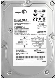 Hard Drive Fujitsu A3C40060504 300GB 10000U/Min 8MB SCSI U320 ST3300007LC 3.5'' - Picture 1 of 3