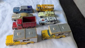 Vintage Job Lot PLAY WORN HUSKY VEHICLES x 8 - Picture 1 of 19