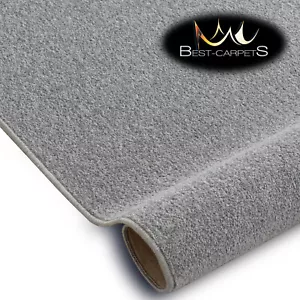 CHEAP & QUALITY CARPETS Feltback ETON grey silver Bedroom Large RUG ANY SIZE - Picture 1 of 6