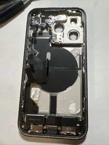 Original Apple Iphone 14 Pro Chassis Power Flex scocca Nero A- - Zdjęcie 1 z 6