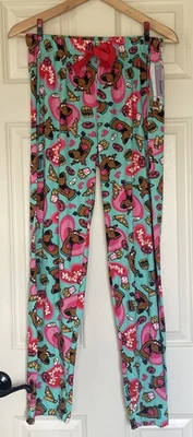 NWT Scooby Doo Sleepwear Pajama Pants Scooby Snacks Hearts Munchies Size Large - Image 1 of 4