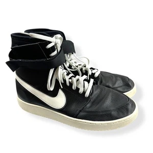 Nike Men’s Double Court Hi-Top Basketball Shoes Size 14 Black/White AO2424-001 - Picture 1 of 17