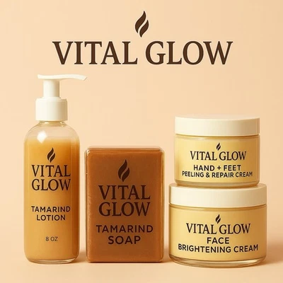 Vital Glow Tamarind Glow Set - Loción • Jabón • Crema reparadora • Crema facial Foto 1 de 4