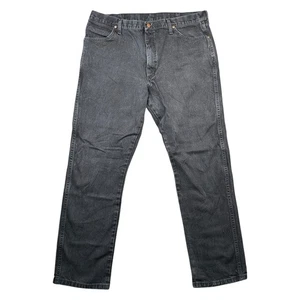 Wrangler 13MWZ Jeans Herren 38x32 (passt 37x30,5) Cowboy Schnitt Schwarz Original Fit - Bild 1 von 13
