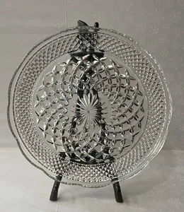 Vintage Anchor Hocking Klarglas Wexford Essteller Pressglas 9,5" - Bild 1 von 3