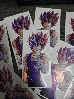 Ego Vegeta EvoDragon Ball Spotholographic Vinyl Sticker-Decal  Weatherproof  - Image 1 of 2