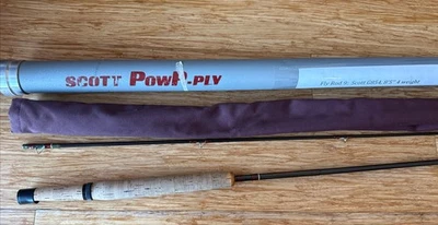 Scott G854  8’ 5” 4 Weight Fly Fishing Rod 2 Piece. Roger Stuart - Image 1 of 4