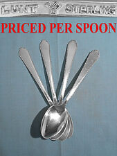 LUNT STERLING 6" TEASPOON(S) ~ WILLIAM & MARY ~ NO MONO