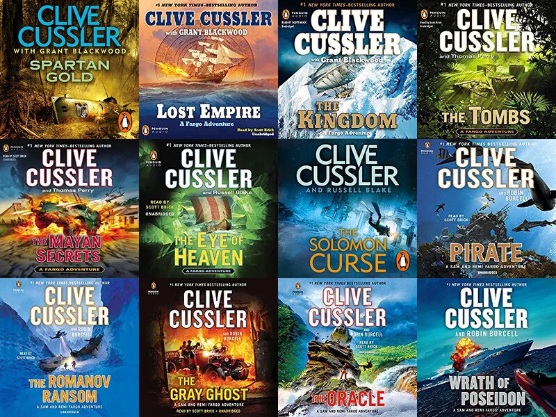 Serie FARGO ADVENTURES de Clive Cussler (12 audiolibros colección 156 horas) Foto 1 de 1