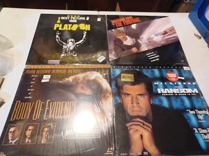 4 Laserdisc Movie Lot Action Platoon The Fugitive Body Evidence Ransom Like New - Picture 1 of 1