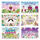 Flower Garden Easter Background Banner Easter Decorations  Home Party Decor