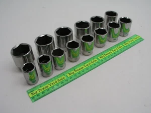 14pc Matco 1/2" Drive Metric Size Socket Set - Foto 1 di 5
