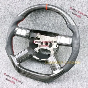 Carbon Fiber Steering Wheel Fits Chrysler 300C Charger Challenger SRT8 05-09 - Picture 1 of 2