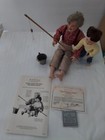 Vintage Danbury Mint Porcelain Dolls*The Fishing Lesson* By Judy Belle Preowned