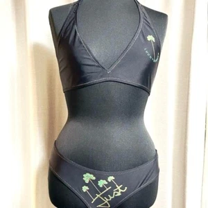 Class Roberto Cavalli Traje De Baño Bikini S US6 Trébol Negro Auténtico Para Mujer - Imagen 1 de 16