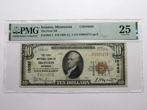 $10 1929 Ironton Minnesota MN National Currency Bank Note Bill Ch. #10382 VF25 - Picture 1 of 5
