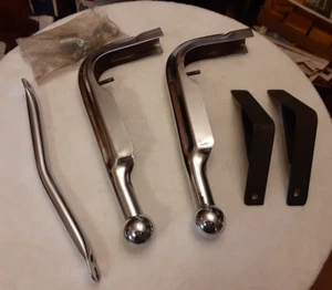 VINTAGE 1950s NEW/OLD ERIE KARGARD BUMPER GUARDs - Imagen 1 de 9