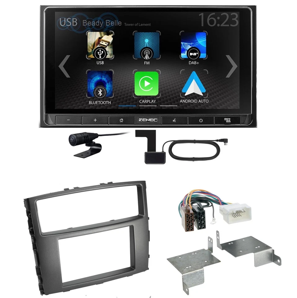 ZENEC Z-N538 Android Auto CarPlay DAB+ Einbauset für Mitsubishi Pajero bis 2014 - Bild 1 von 1