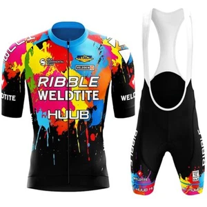 Bike Cycling Jersey Set Men's Summer Short Sleeve Mountain Uniform - Picture 1 of 33