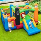 Inflatable Bounce Castle Train Themed Kids Bouncer Jumping House Slide Playhouse