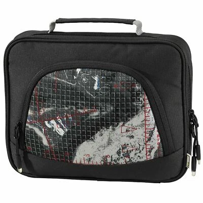 EX-PRO New iPad Black & White Padded Zip Up Pouch Bag Travel Card Accessories Case