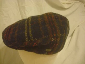 NWT Bailey of Hollywood Liston 100% Polyester Plaid Newsboy Cap Flat Hat Small - Bild 1 von 7