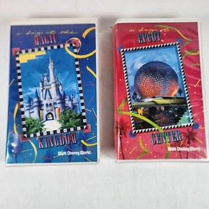 Walt Disney World "A Day At" VHS Tapes Set - Magic Kingdom & Epcot Center 1991 - Picture 1 of 7