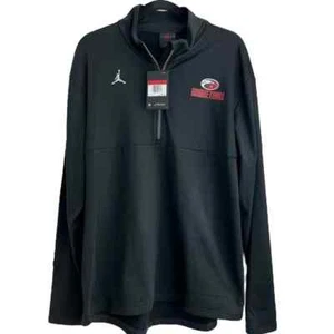Nike Jordan Mens Large Black 1/4 zip Basketball Training Jacket - Picture 1 of 6