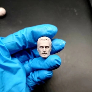 1/12 Scale The Walking Dead Rick Grimes Head Sculpt Unpainted Fit 6" ML Figure - Picture 1 of 2