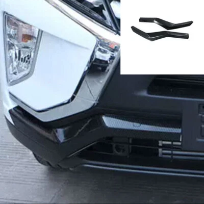 Parachoques delantero de fibra de carbono para Mitsubishi Eclipse Cross 2018-20 moldura de tira inferior Foto 1 de 4