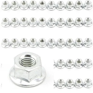 50PCS FLANGE BAR NUTS 8MM FOR HUSQVARNA ECHO CHAINSAW NEW 503220001 - Foto 1 di 1